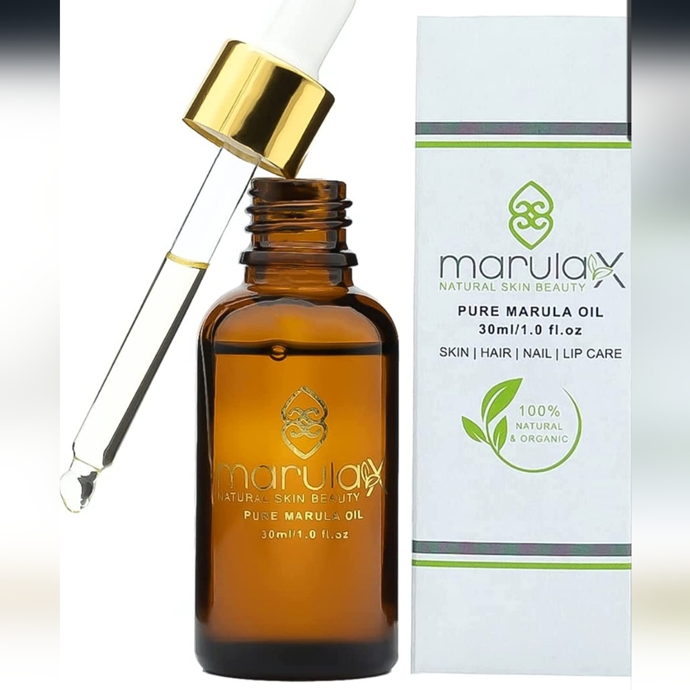 100% Marula Oil│Pure Virgin Cold Pressed Luxury Marula Facial Oil (90$ Value)